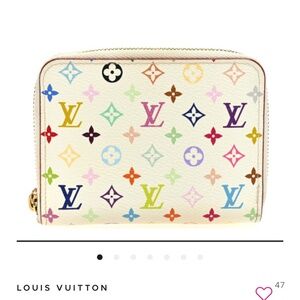 Louis Vuitton Greta handbag monogrammed multicolor and matching wallet